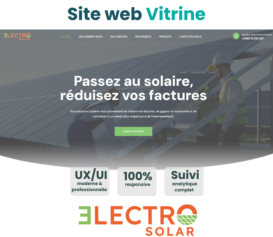 Site vitrine Electro Solar